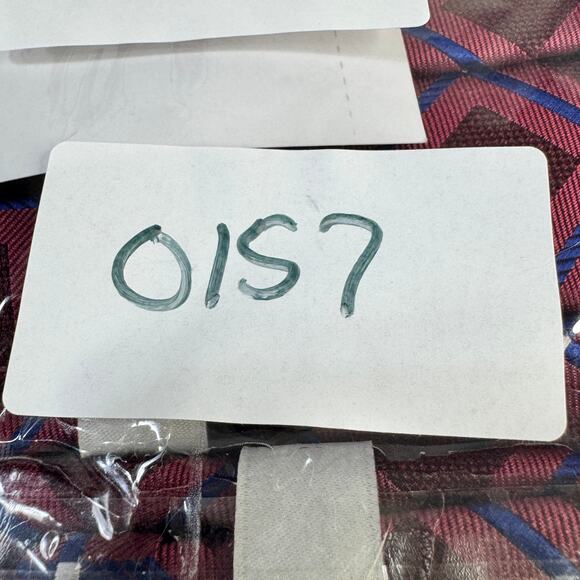 Perry‎ Ellis Portfolio Mens Necktie Hendry Grid Maroon Office Professional New - Picture 10 of 11